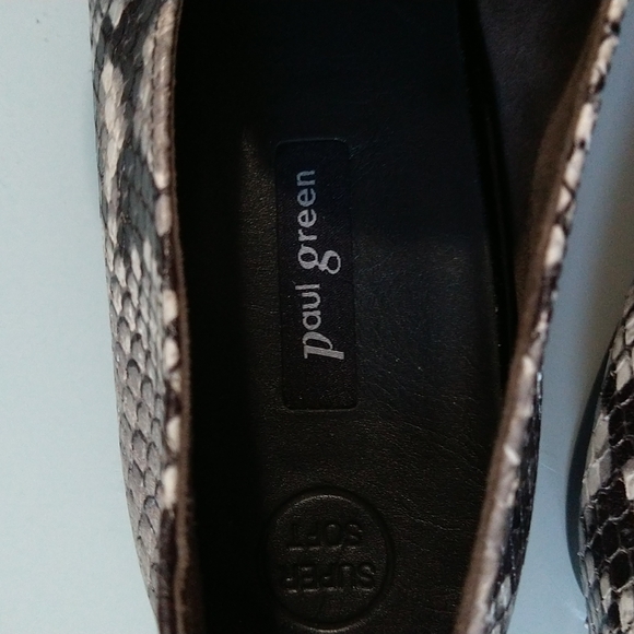 Paul Green Snake Embossed Etchleder Loafers - Picture 6 of 7